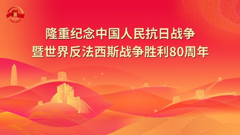 纪念中国人民抗日战争暨世界反法西斯战争胜利80周年宣传海报